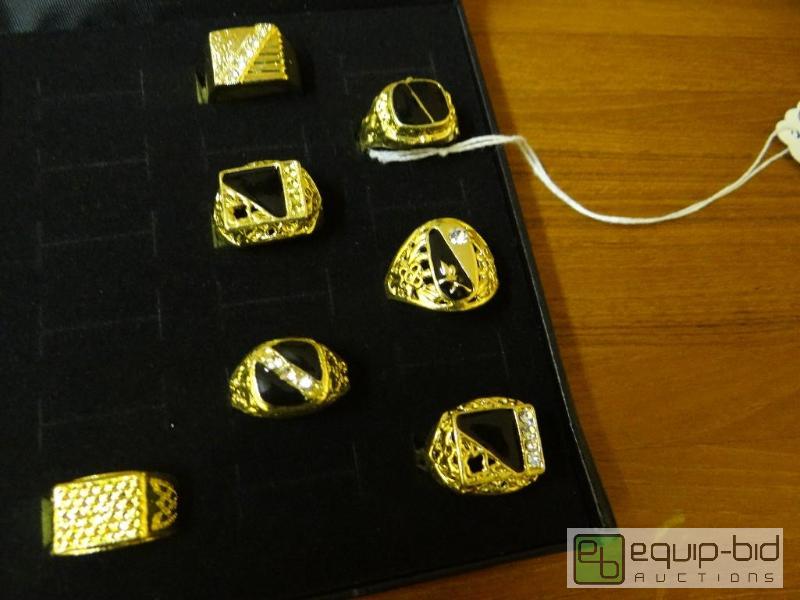 lot 1111 image: Lot of 7 Mens rings, various styles....