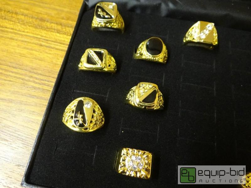 lot 1112 image: Lot of 7 Mens rings, various styles....