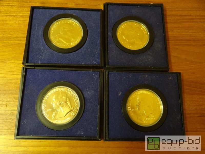 lot 1130 image: American Revolution bicentennial 4 coin set i...