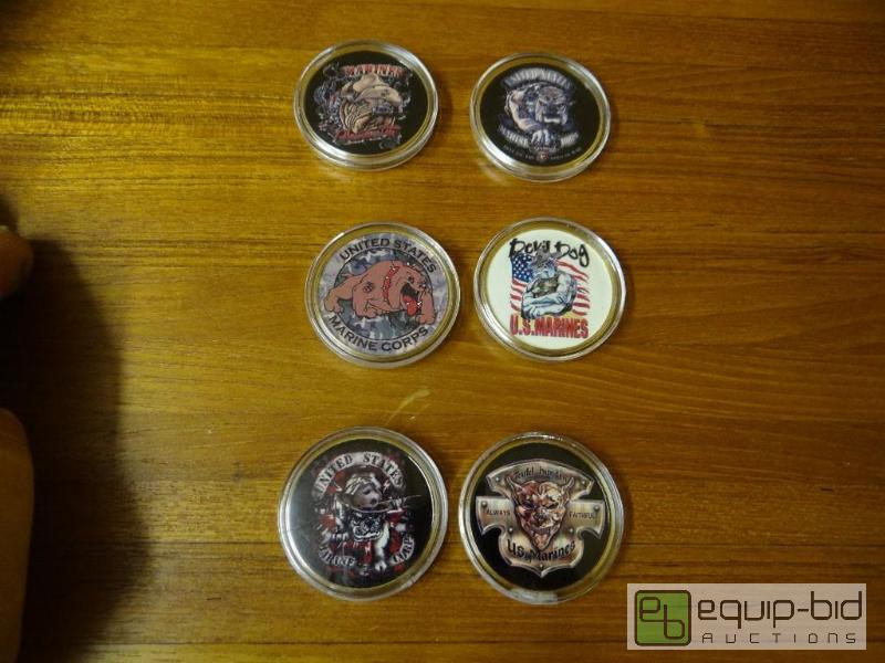 lot 1169 image: Lot of 6 various United States Marine challen...