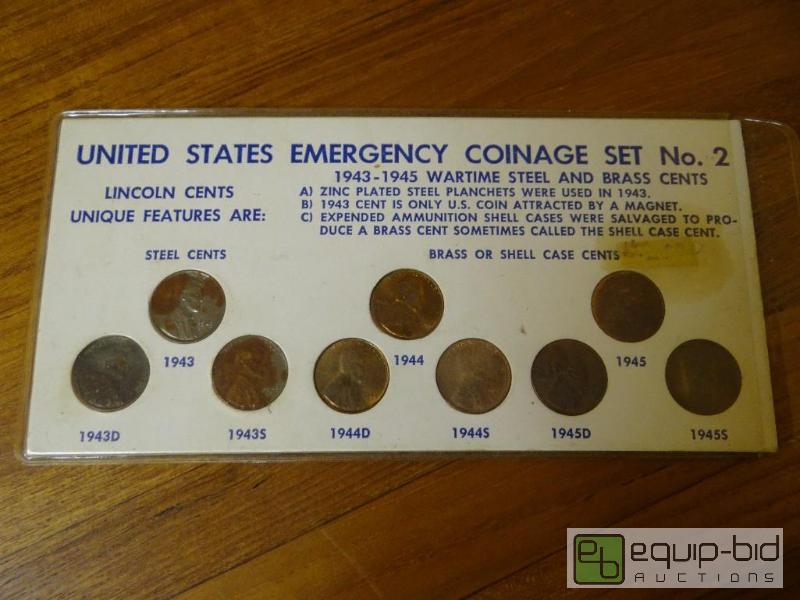 lot 1178 image: United States Emergency Coinage set....