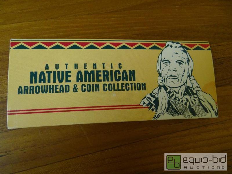 lot 1183 image: Authentic Native American arrowhead and coin ...