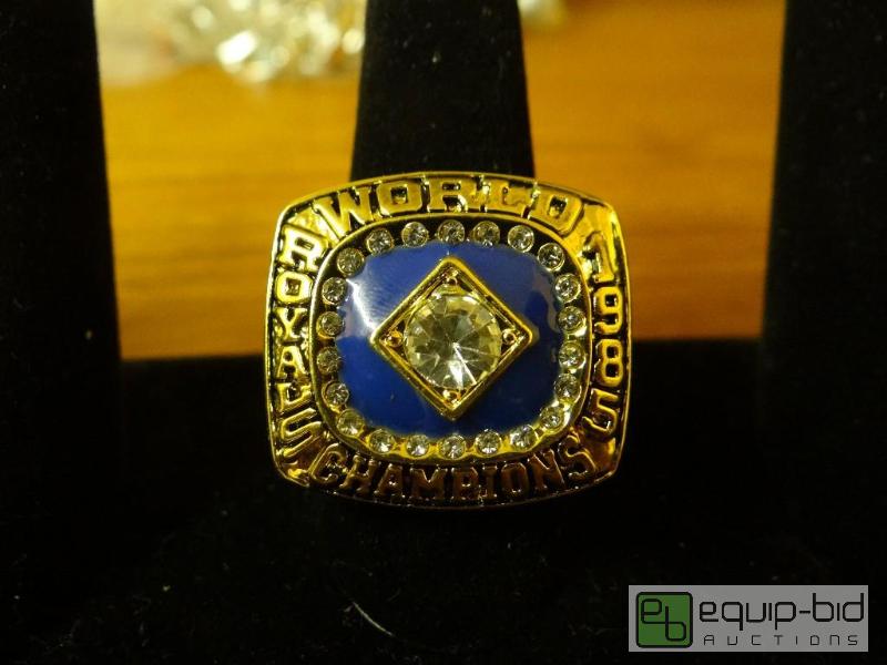 lot 1187 image: Kansas City Royals replica world championship...