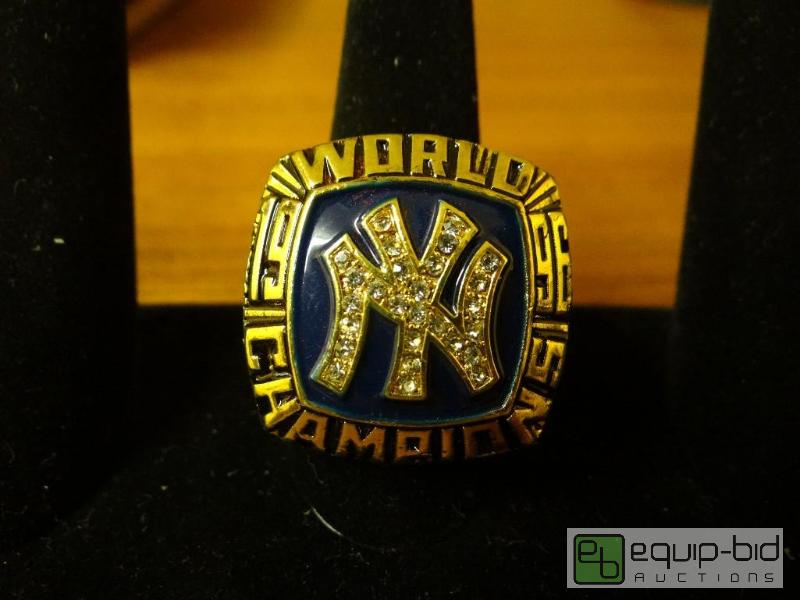 lot 1204 image: New York Yankees replica world championship r...