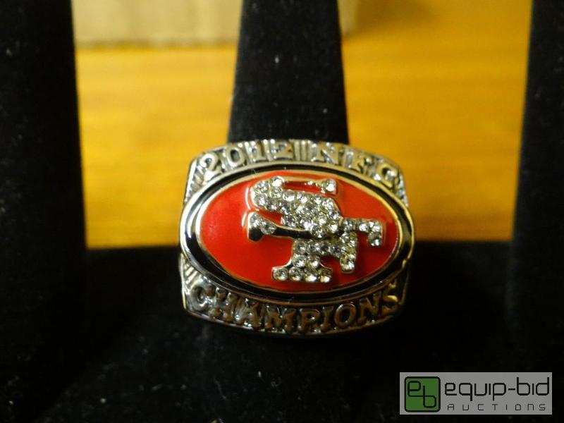 lot 1205 image: San Francisco replica NFC championship ring. ...