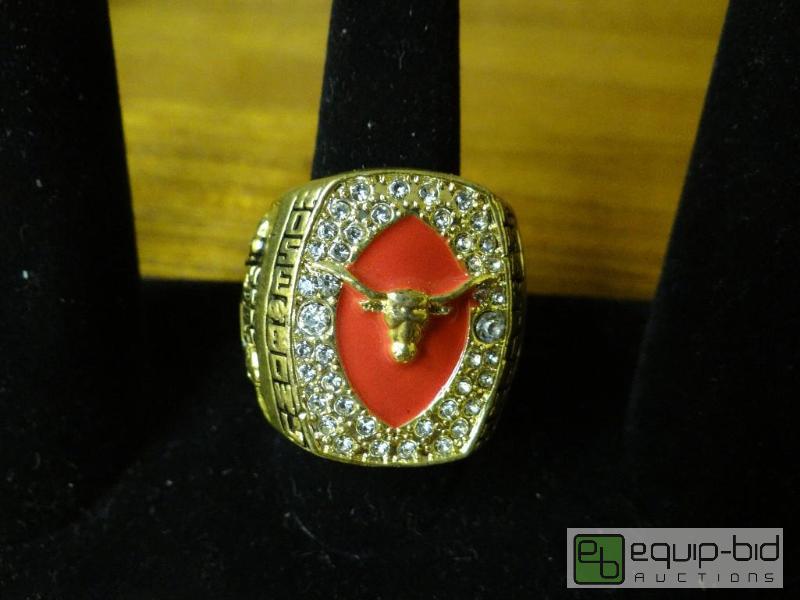 lot 1209 image: Texas state replica Rose Bowl championship ri...