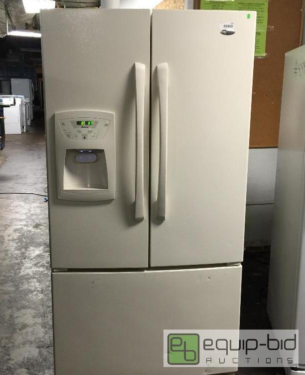 lot 1435 image: Amana 25.0 cu. ft. Freestanding French Door Refrigerator