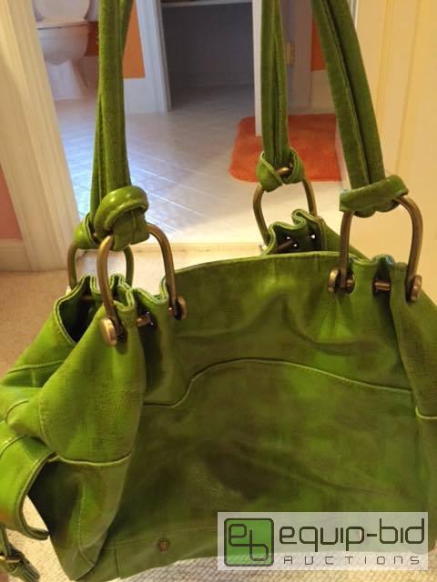 lot 1003 image: Green Designer Big Buddha Purse