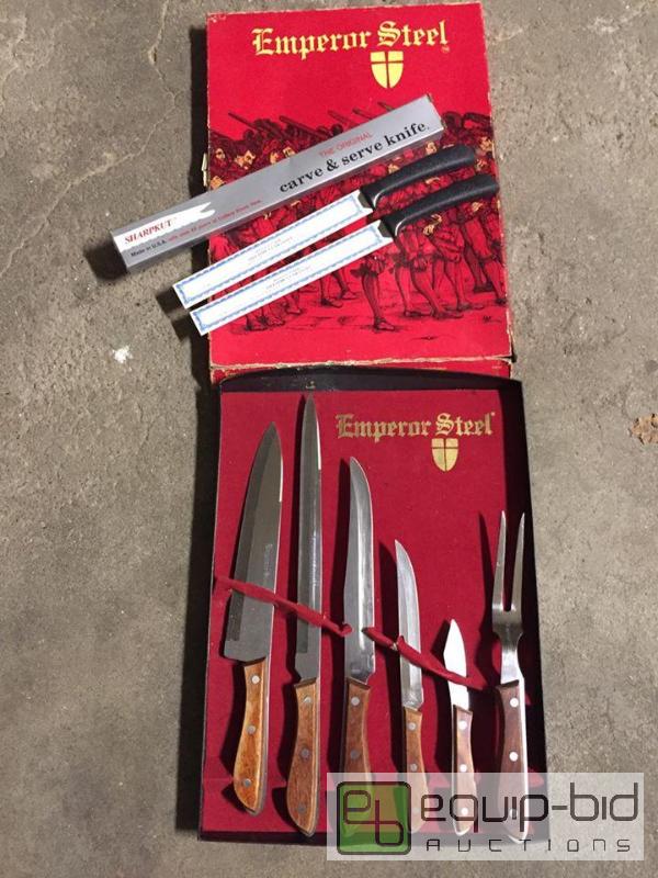 lot 1005 image: Vintage Knife Sets - Emperor Steel and Sharpkut