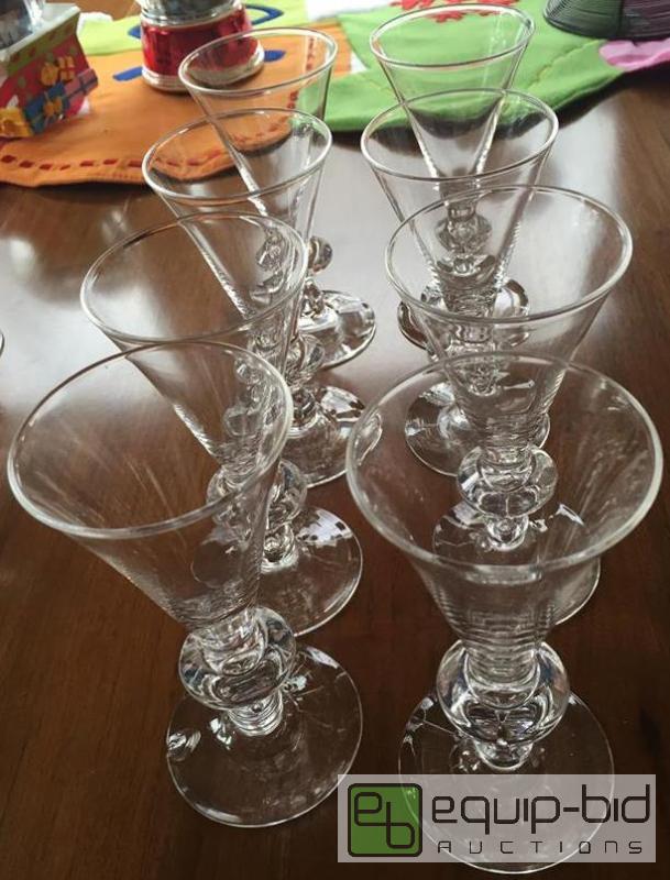 lot 151 image: Eight Stueben Wine Glasses