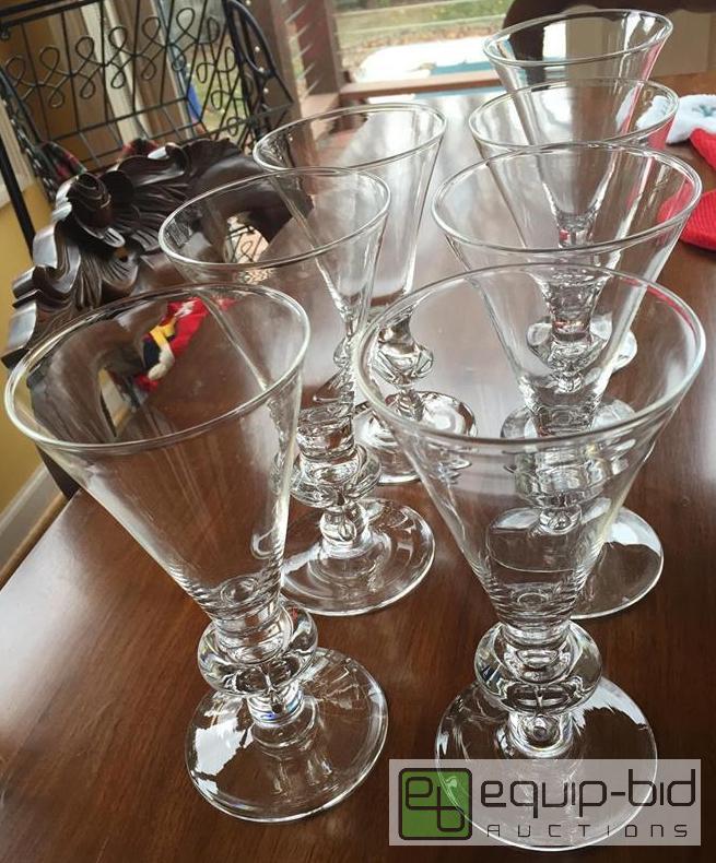 lot 153 image: 7 Tall Stueben Wine Glasses