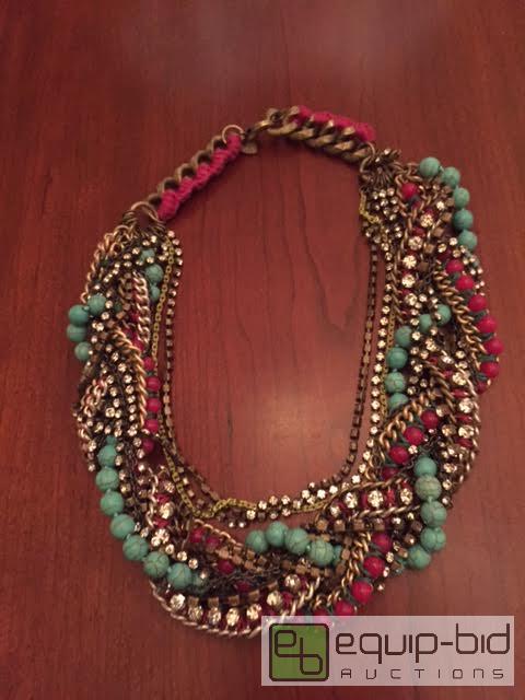 lot 180 image: Stella and Dot Beaded Statement Necklace