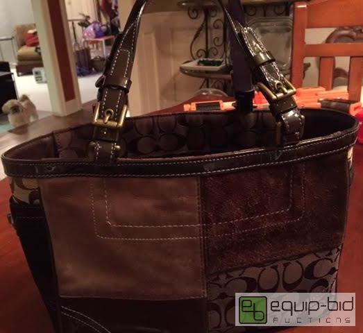 lot 186 image: Authentic Coach Patchwork Purse