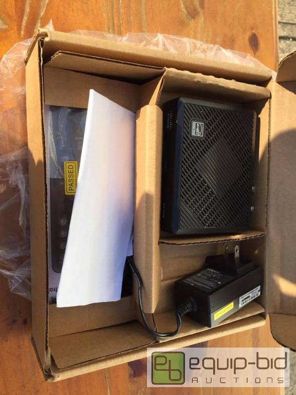 lot 195 image: New Time Warner Cable Cisco DTA 170HD, Adapters,Remote,Charger, and HDMI Cable