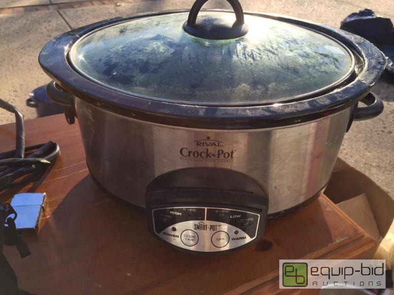 lot 222 image: Rival Stainless Steel Crock Pot