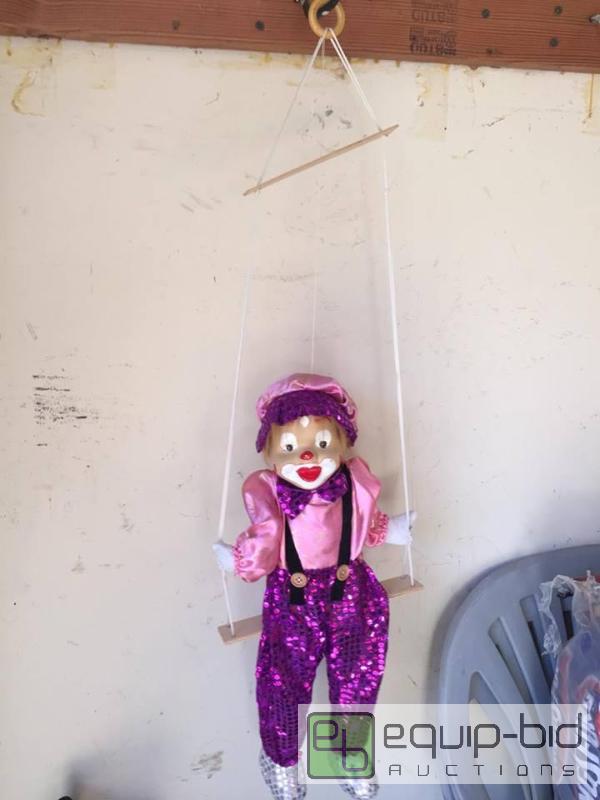 lot 225 image: Vintage Clown on Trapeeze Doll