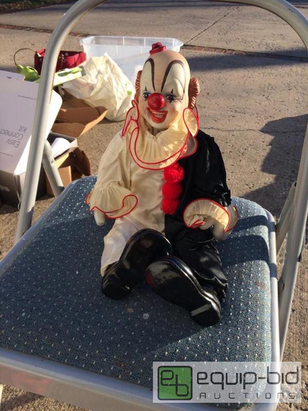 lot 248 image: Vintage Clown Music Box Doll