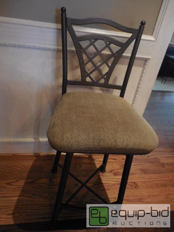 lot 26 image: Wrought Iron Bar Stool (Swivel)