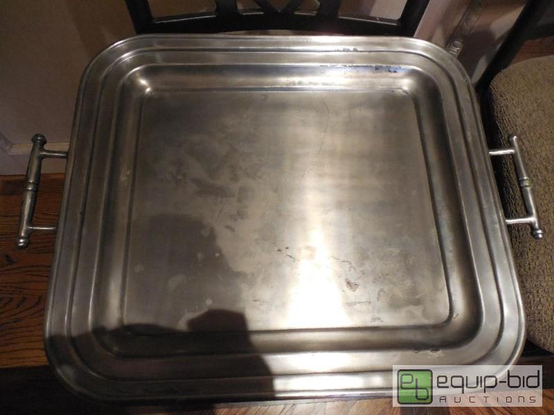 lot 41 image: Polished Pewter Serving tray