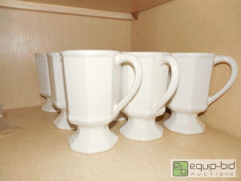 lot 45 image: English Iron Stone Set of Nine Coffee Mugs