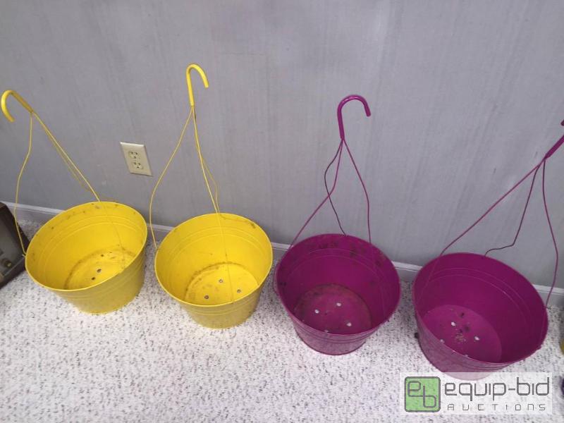 lot 69 image: Four Metal Hanging Baskets