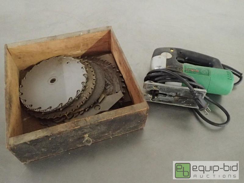 lot 1196 image: Hitachi Jig Saw and Misc. Saw Blades