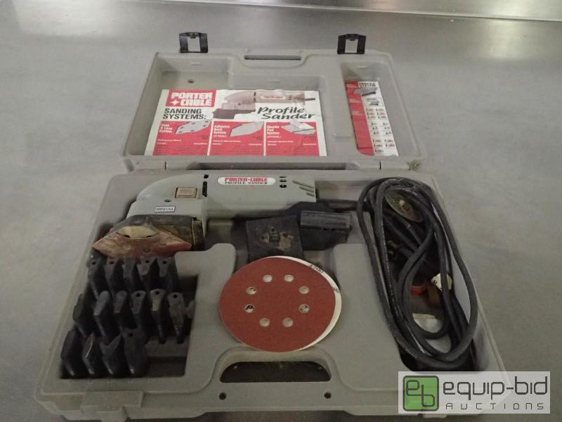 lot 6059 image: Porter and Cable Profile Sander with Several Attachments