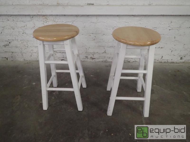 lot 6068 image: Lot of Two Bar Stools