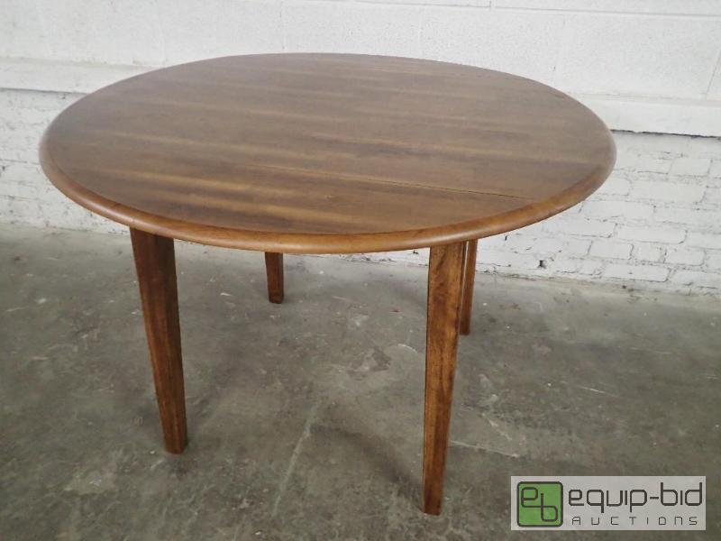 lot 6072 image: Round Wooden Dining Table