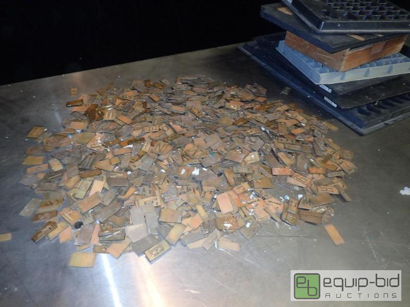 lot 7111 image: Large Lot of Vintage Letter Press