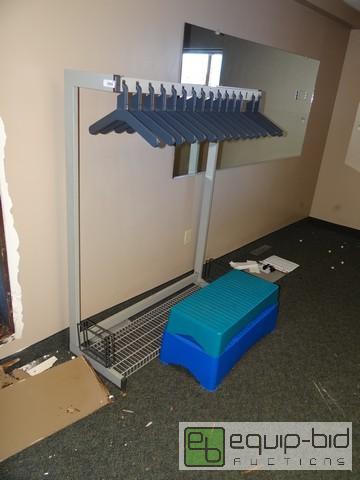 lot 472 image: (2) Step Platforms And Clothes Hanger Rack