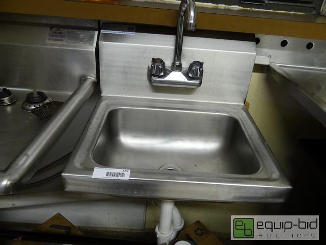 lot 482 image: Greenworld Stainless Steel Hand Sink With Faucet