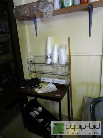 lot 489 image: Small Table, Shelf, Wallshelf And Organizer
