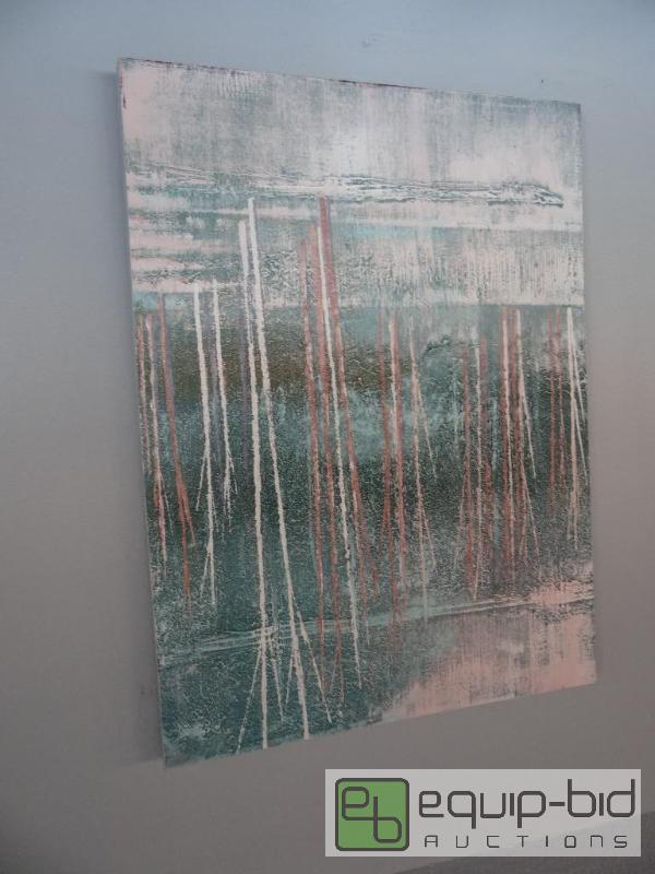 lot 558 image: Custom Canvas Wall Hung Art 40x30
