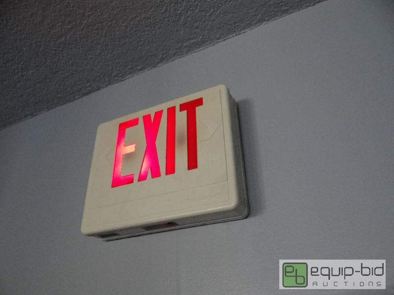 lot 559 image: (5) Lighted Exit Signs