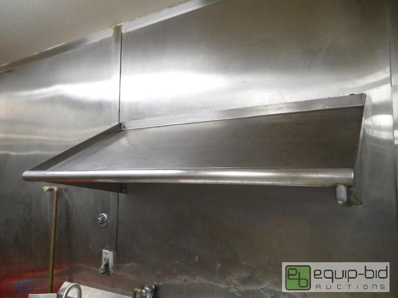 lot 560 image: Stainless Wall Mounted Dish Rack Shelf