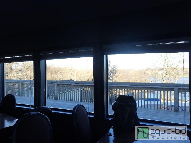 lot 579 image: (3) Double Glass Pane Aluminum Frame Exterior Windows