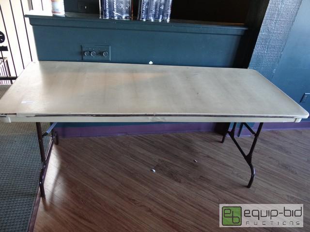 lot 624 image: Lot Of (5) Poly Folding Tables