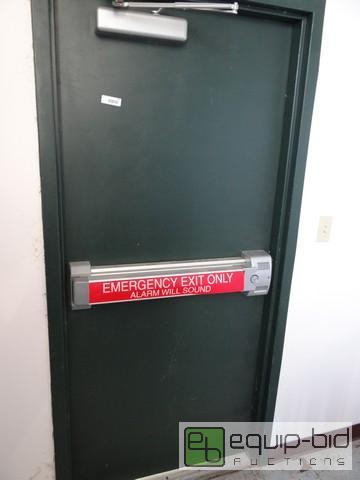 lot 645 image: 36x80 Metal Frame Door With Electronic Alarm
