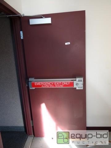 lot 646 image: 36x80 Metal Frame Door With Electronic Alarm