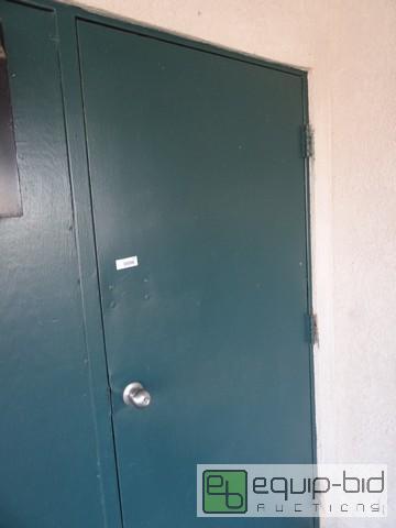 lot 653 image: 30x80 Steel Exterior Door With Panel Frame