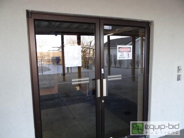 lot 655 image: 30x80 Glass Exterior Door With Panel Frame