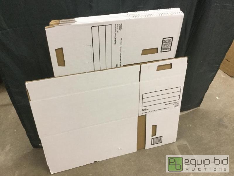 lot 117 image: Record Storage Boxes  Quantity 12 Condition...