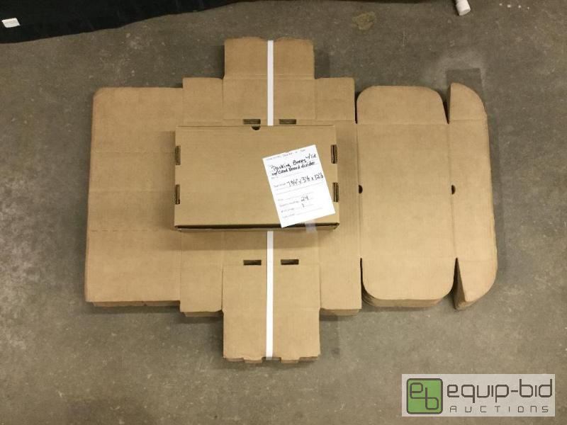 lot 128 image: Packing Boxes with Dividers Quantity 24 Cond...