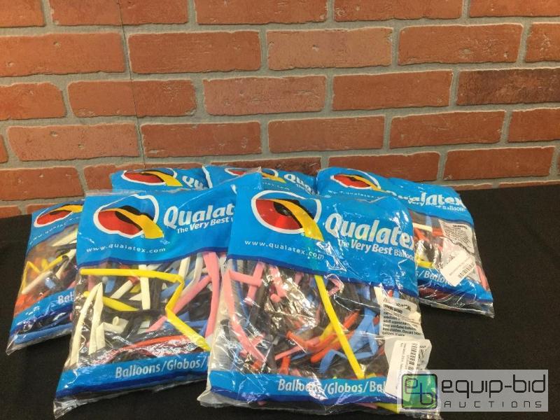 lot 174 image: Qualtex Latex Balloons  Quantity 6-Bags of 1...