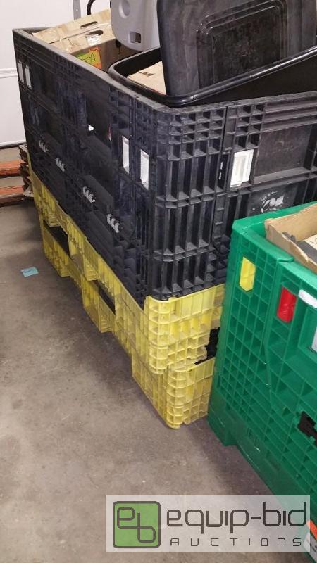 lot 228 image: 2 qty Plastic folding Palletscrates Contents...