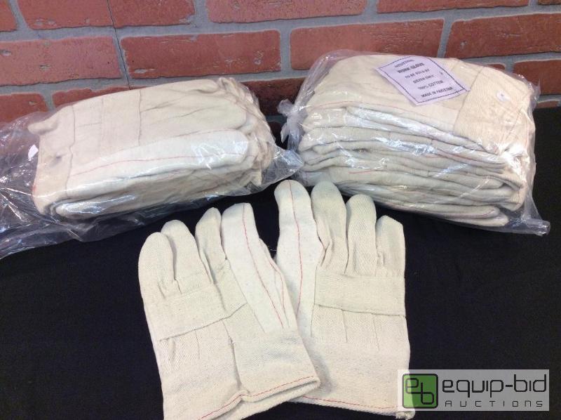 lot 3 image: 100% Cotton Work Gloves  Quantity 12 Pair Co...