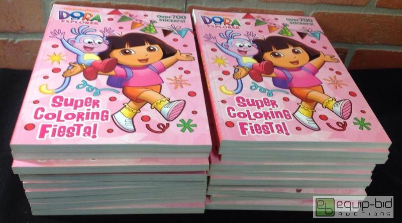 lot 53 image: Bulk Lot of Dora the Explorer Coloring Books with Stickers