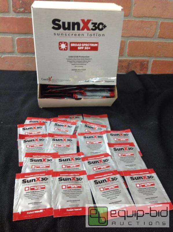 lot 56 image: Lot of Individual Sunscreen Lotion Packets