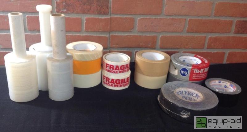 lot 84 image: Lot of Tape and Plastic Wrap